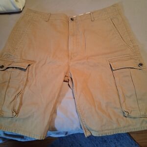 Levi's Tan Cargo Shorts with Relaxed Fit Size 36